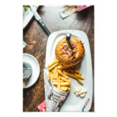 Burger and fries フォトプリント            (正面)