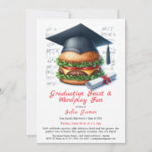 Burger Bash Graduation Celebration Invitation 招待状 (正面)