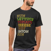 Burger Day Cheeseburger Hamburger Beef Anatomy Tシャツ (正面)