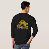 Burger Design- Delicious Fast Food Illustration Tシャツ (裏面フル)