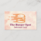 Burger Flying Graphic | Restaurant 名刺 (正面)
