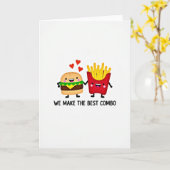 Burger Fries Love Combo Card カード (黄色い花)