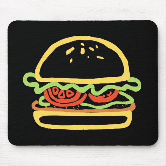 BURGER HAMBURGER マウスパッド (正面)
