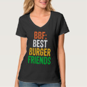 Burger Hamburger BBF Best Burger Friends Tシャツ (正面)