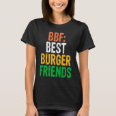 Burger Hamburger BBF Best Burger Friends Tシャツ (正面)