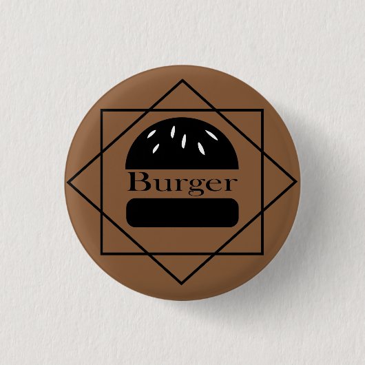 Burger lover 缶バッジ (正面)