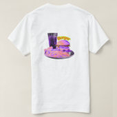 Burger Lover T-Shirt -Fast Food Graphic Design Tee Tシャツ (デザイン裏面)