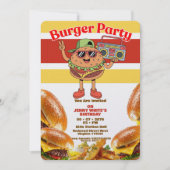 Burger Party Themed Invitation 招待状 (正面)