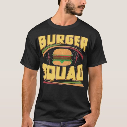 Burger Squad Cheeseburger Foodie Team animals anim Tシャツ (正面)