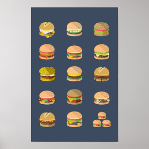 Burgersのフィールドガイド – Poster 11" x 17" ポスター
