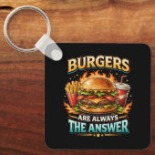 Burgers Are Always the Answer キーホルダー (正面)