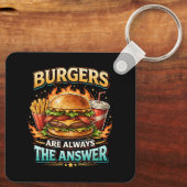 Burgers Are Always the Answer キーホルダー (裏面)