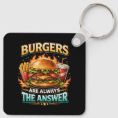 Burgers Are Always the Answer キーホルダー (裏面)