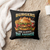 Burgers Are Always the Answer クッション (ブランケット)