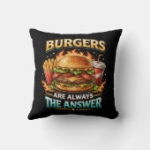 Burgers Are Always the Answer クッション (裏面)