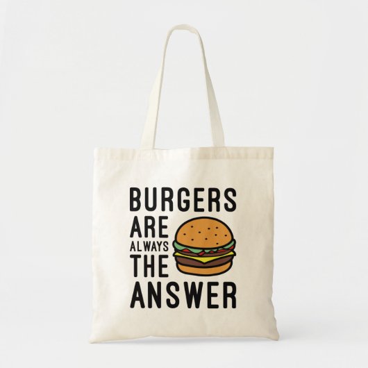 Burgers Are Always The Answer トートバッグ (正面)