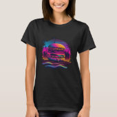 Burgers Synthwave 80s Retrowave Aesthetic  1 Tシャツ (正面)