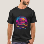 Burgers Synthwave 80s Retrowave Aesthetic  1 Tシャツ (正面)