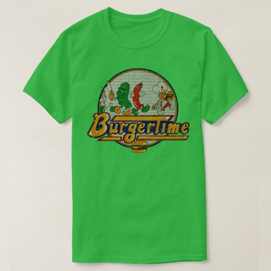 BurgerTime And Friend 1982 Tシャツ (デザイン正面)