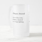 Burgess主のビールのジョッキ-御用達の… フロストグラスビールジョッキ (正面左)