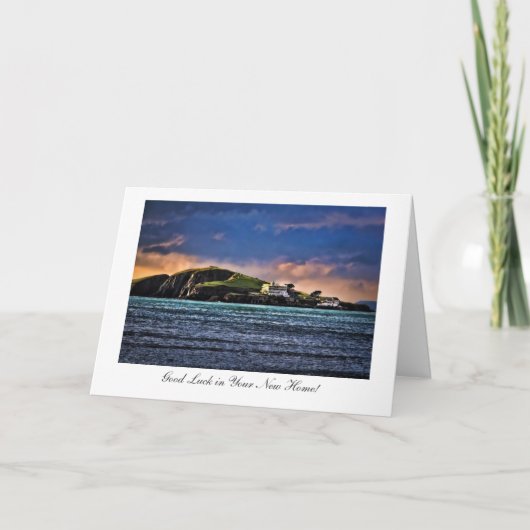 Burghの島、Bigbury、デボン-新しい家の運 カード (正面)