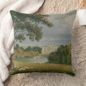 Burghleyの家、Exeの伯爵夫人の座席の眺め クッション (ブランケット)
