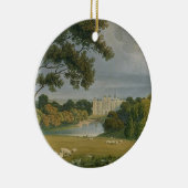 Burghleyの家、Exeの伯爵夫人の座席の眺め セラミックオーナメント (右)