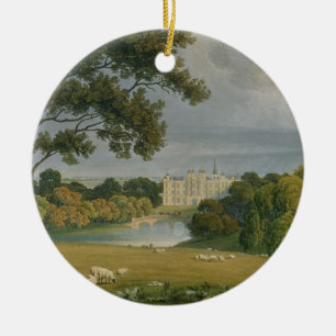 Burghleyの家、Exeの伯爵夫人の座席の眺め セラミックオーナメント