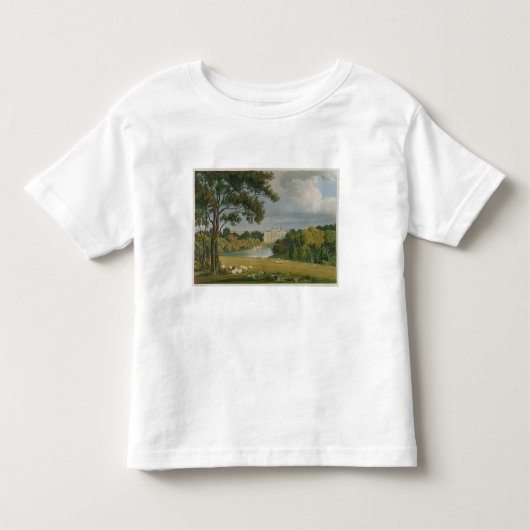 Burghleyの家、Exeの伯爵夫人の座席の眺め トドラーTシャツ (正面)