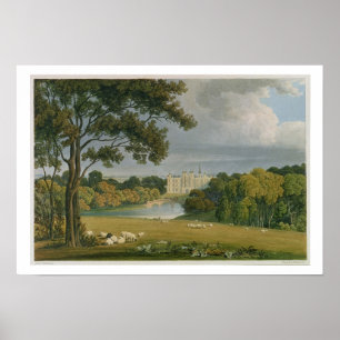 Burghleyの家、Exeの伯爵夫人の座席の眺め ポスター