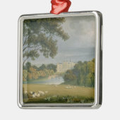Burghleyの家、Exeの伯爵夫人の座席の眺め メタルオーナメント (左)