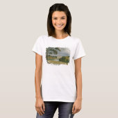 Burghley Houseのビュー、Marquis of Exeのシート Tシャツ (正面フル)