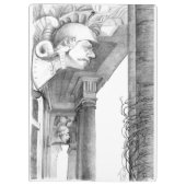 Burgscheidungen城の彫刻Pencil Art クリップボード (裏面)