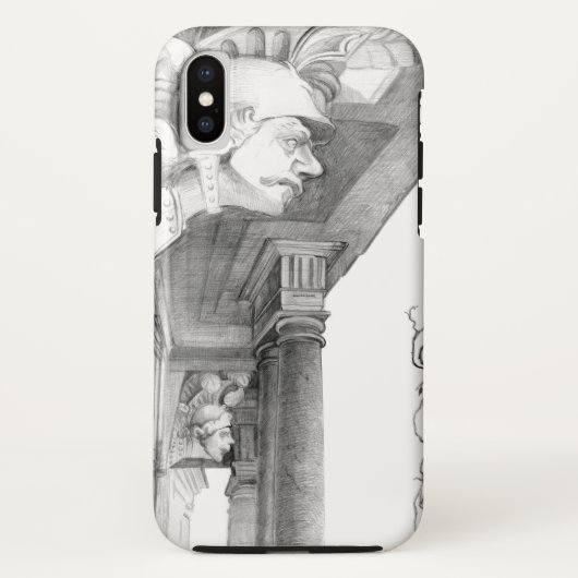 Burgscheidungen城の彫刻Pencil Art Case-Mate iPhoneケース (裏面)
