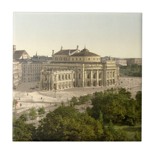 Burgtheater、ウィーン、オーストリア タイル (正面)