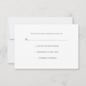 Burgundyおよび金ゴールドリーフRSVPカード 出欠カード (裏面)