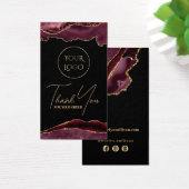 Burgundyおよび金ゴールドagateパッケージの挿入 (デスク)