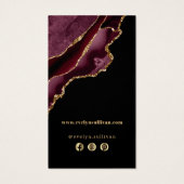 Burgundyおよび金ゴールドagateパッケージの挿入 (裏面)