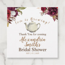 Burgundyお茶のシャワー来をありがとう