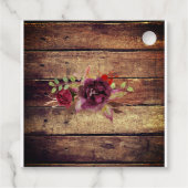 Burgundyお茶のシャワー来をありがとう フェイバータグ (裏面)