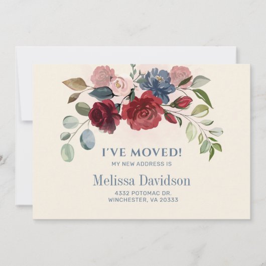 Burgundyのフローラを移動する告知 (正面)