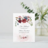 Burgundyのフローラを移動する告知 ポストカード (スタンド正面)