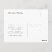 Burgundyのフローラを移動する告知 ポストカード (裏面)