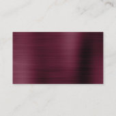 Burgundyの結婚Webサイトカードの挿入 エンクロージャーカード (裏面)