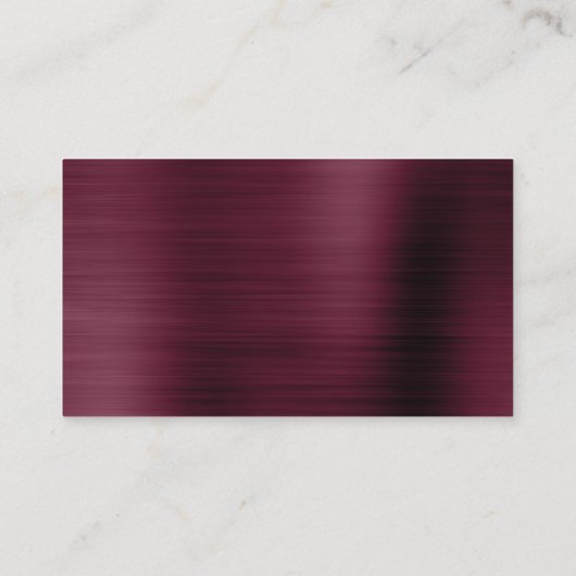 Burgundyの結婚Webサイトカードの挿入 エンクロージャーカード (裏面)