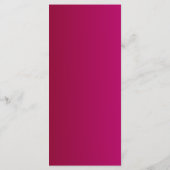 Burgundyエレガントと金ゴールドフローラ結婚のメニューカード メニュー (裏面)