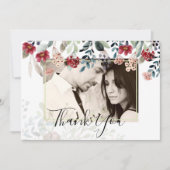 Burgundyエレガントフローラ写真コラージュ (正面)