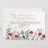 Burgundyエレガントフローラ写真コラージュ (裏面)