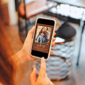 Burgundyスクリプトフォトウェディング日付を保存 セーブザデート