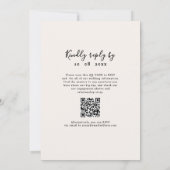 Burgundyスタイリッシュ AppleがSの後に結婚も 招待状 (裏面)